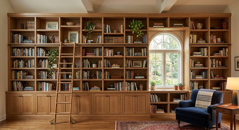 Custom Bookcase Installation in Raleigh, NC