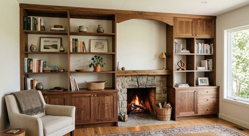 Fireplace Shelves Installation in Frederick, MD